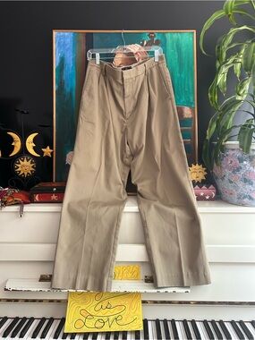 Vintage Dockers D3 Khaki Pleated Pants 36x30 90s Y2K Baggy Chinos Trousers